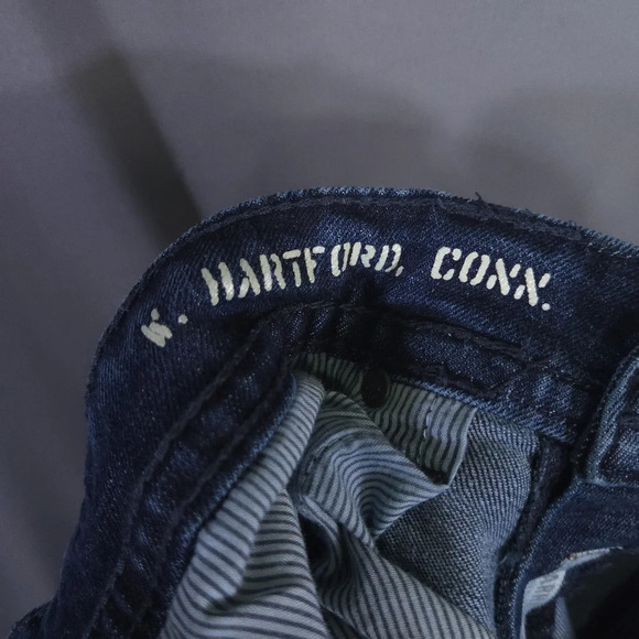 T.K. Axel Slim Boot Jeans Size 34x30 Denim Dark Wash Western Rugged Rustic - Picture 9 of 12